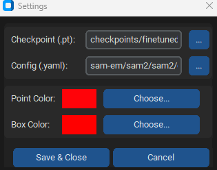Config and Checkpoint Paths